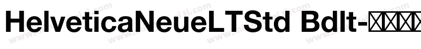 HelveticaNeueLTStd Bdlt字体转换